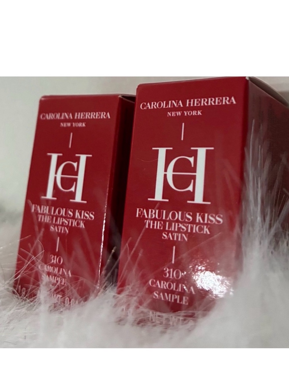 Carolina Herrera Fabulous Kiss Satin Lipstick - 310 Carolina 2-Pack